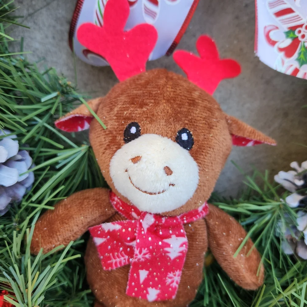 Merry Moose Christmas Wreath